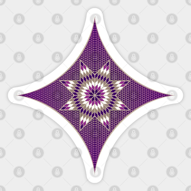 Morning Star "Purple" Sticker by melvinwareagle